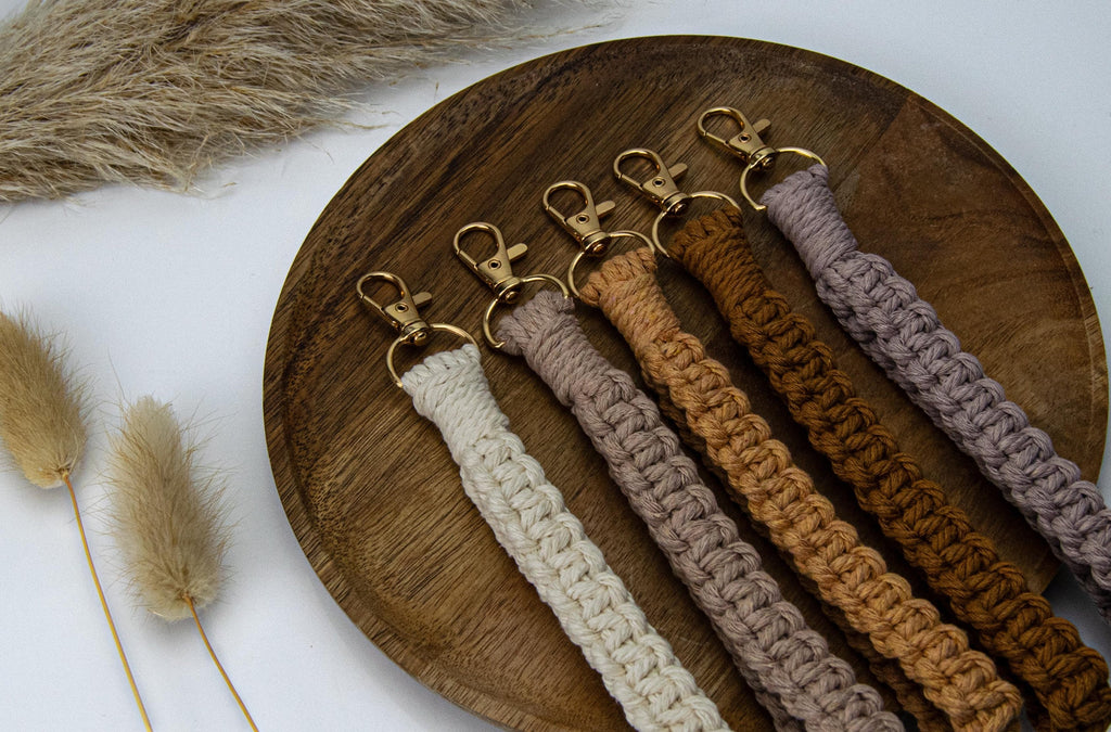 Macrame Wristlet Keychain