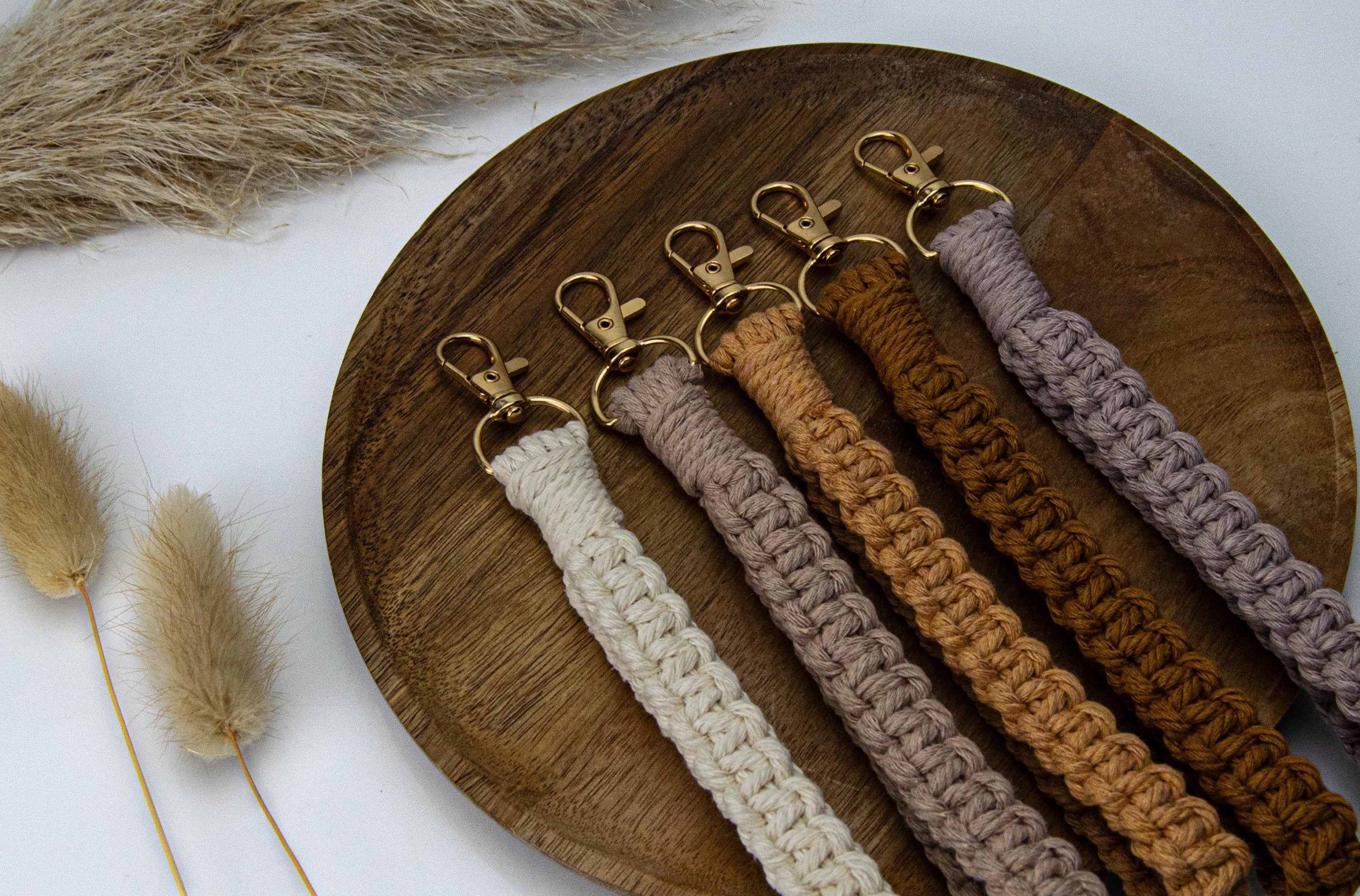 Macrame Wristlet Keychain