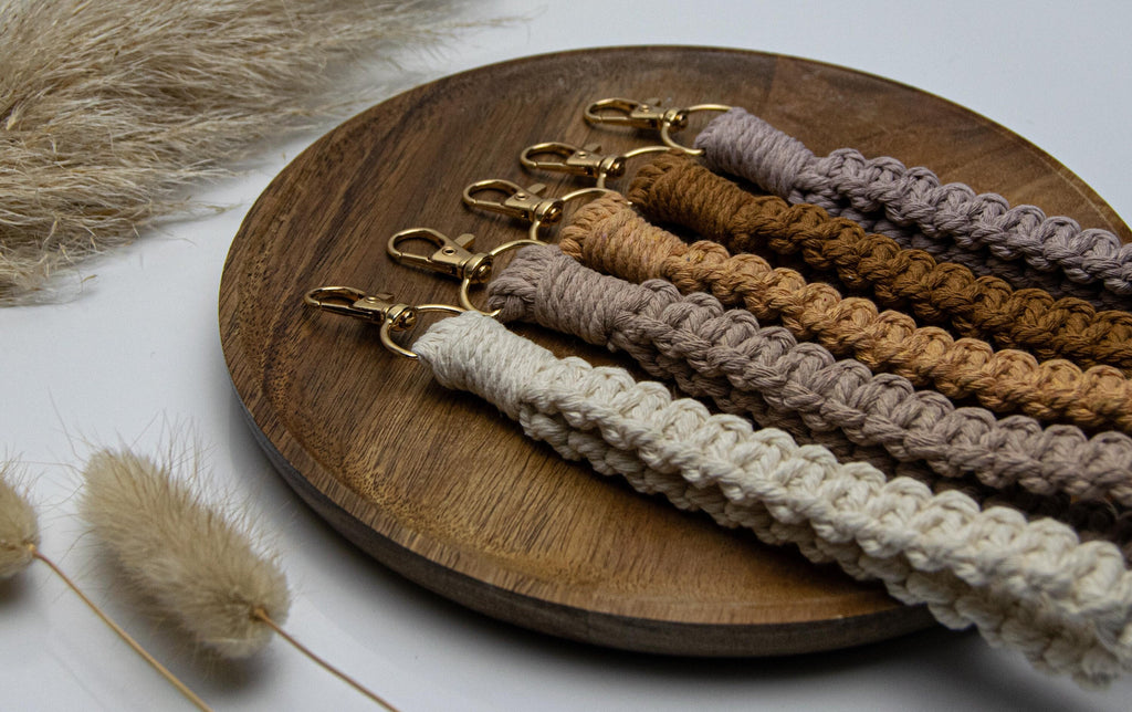 Macrame Wristlet Keychain