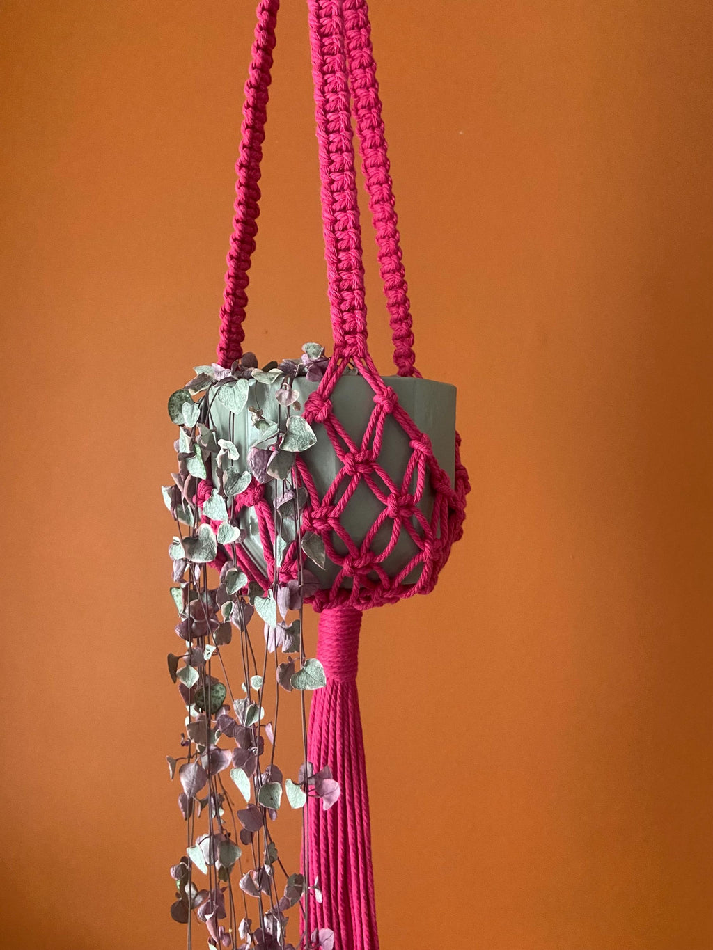 Net Macrame Plant Hanger, 31”