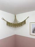 Macrame Toy Hammock, Stuffed Animal Storage, Boho Nursery Decor, Recycled Cotton Toy Net