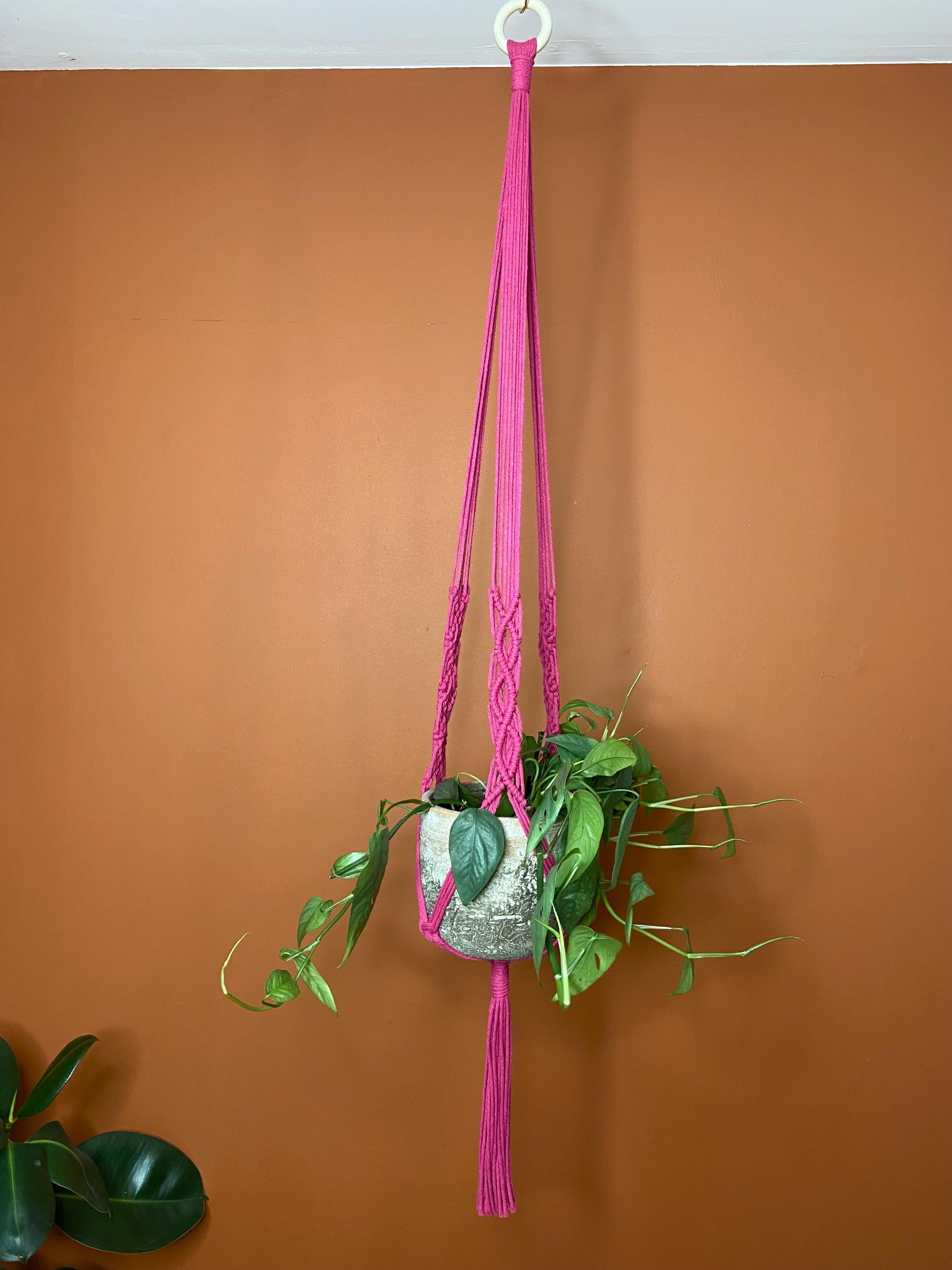 Extra Long Macrame Plant Hanger 44”