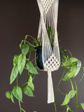 Macrame Plant Hanger, Large Wall Mounted Pot Holder 29”