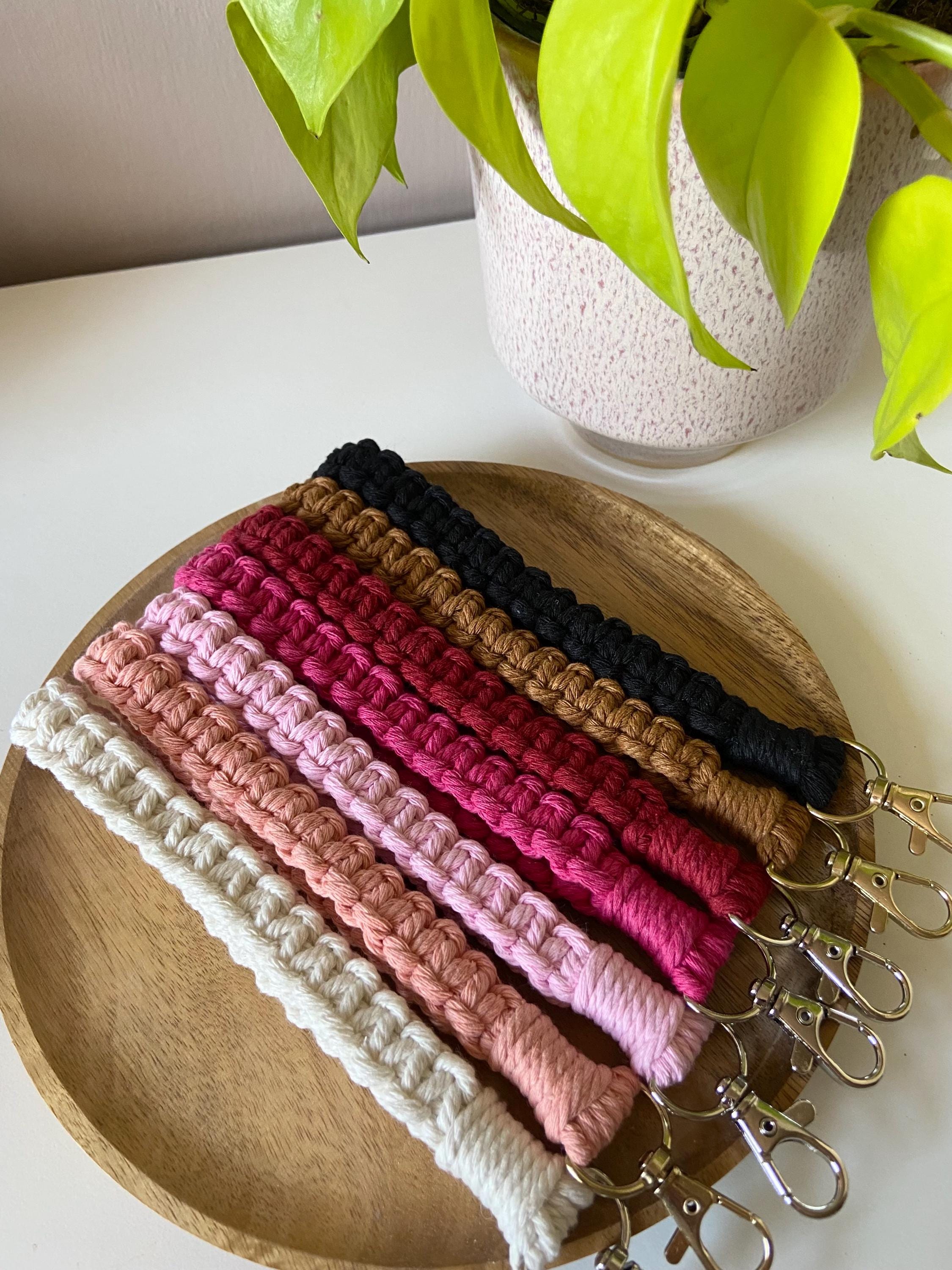 Macrame Wristlet Keychain
