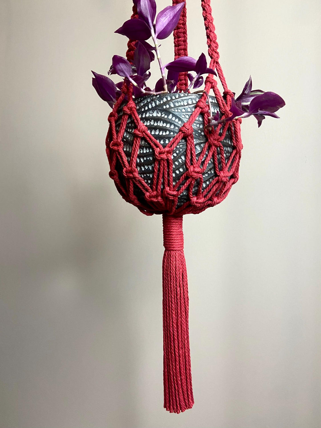 Net Macrame Plant Hanger, 31”
