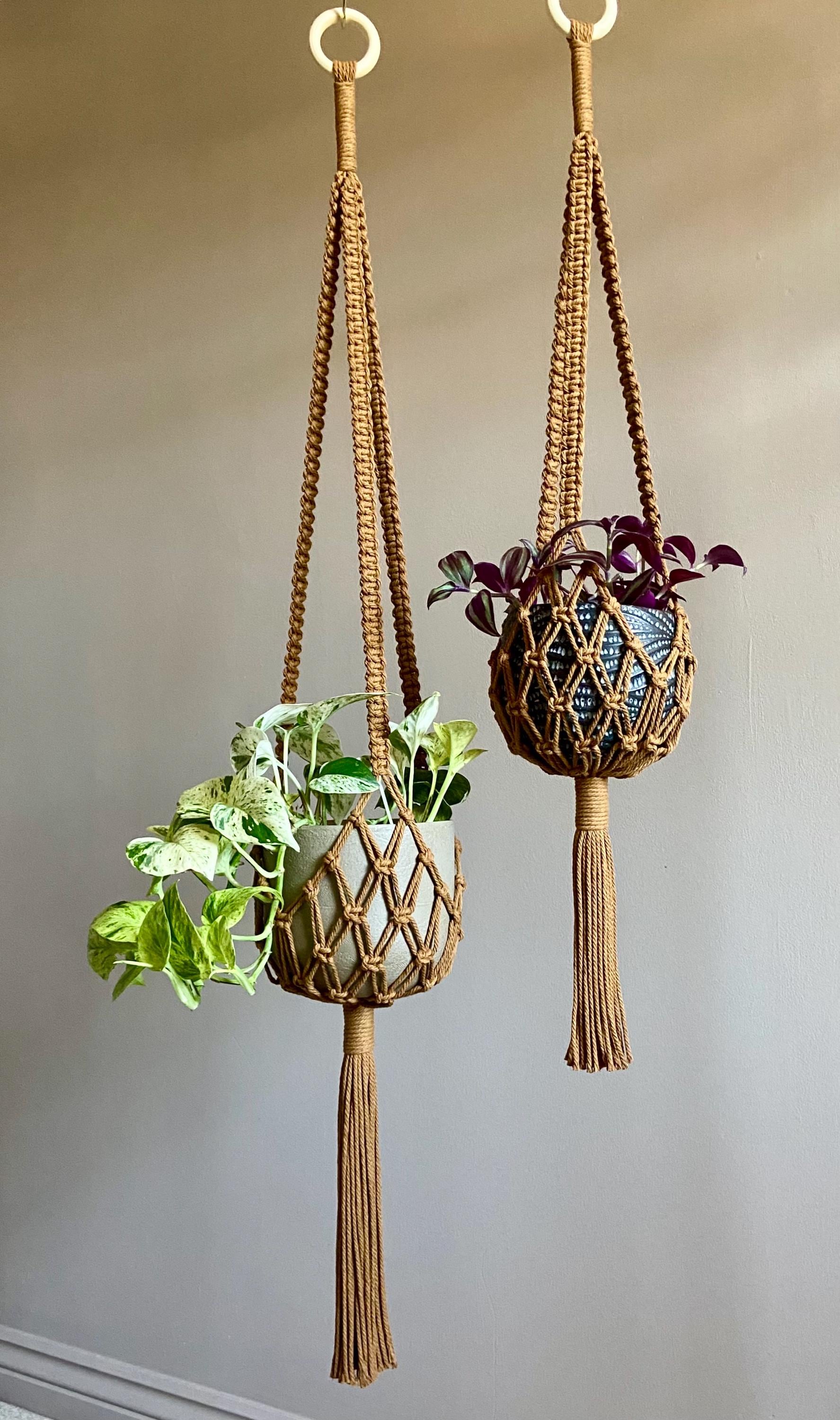 XL Net Macrame Plant Hanger 41”