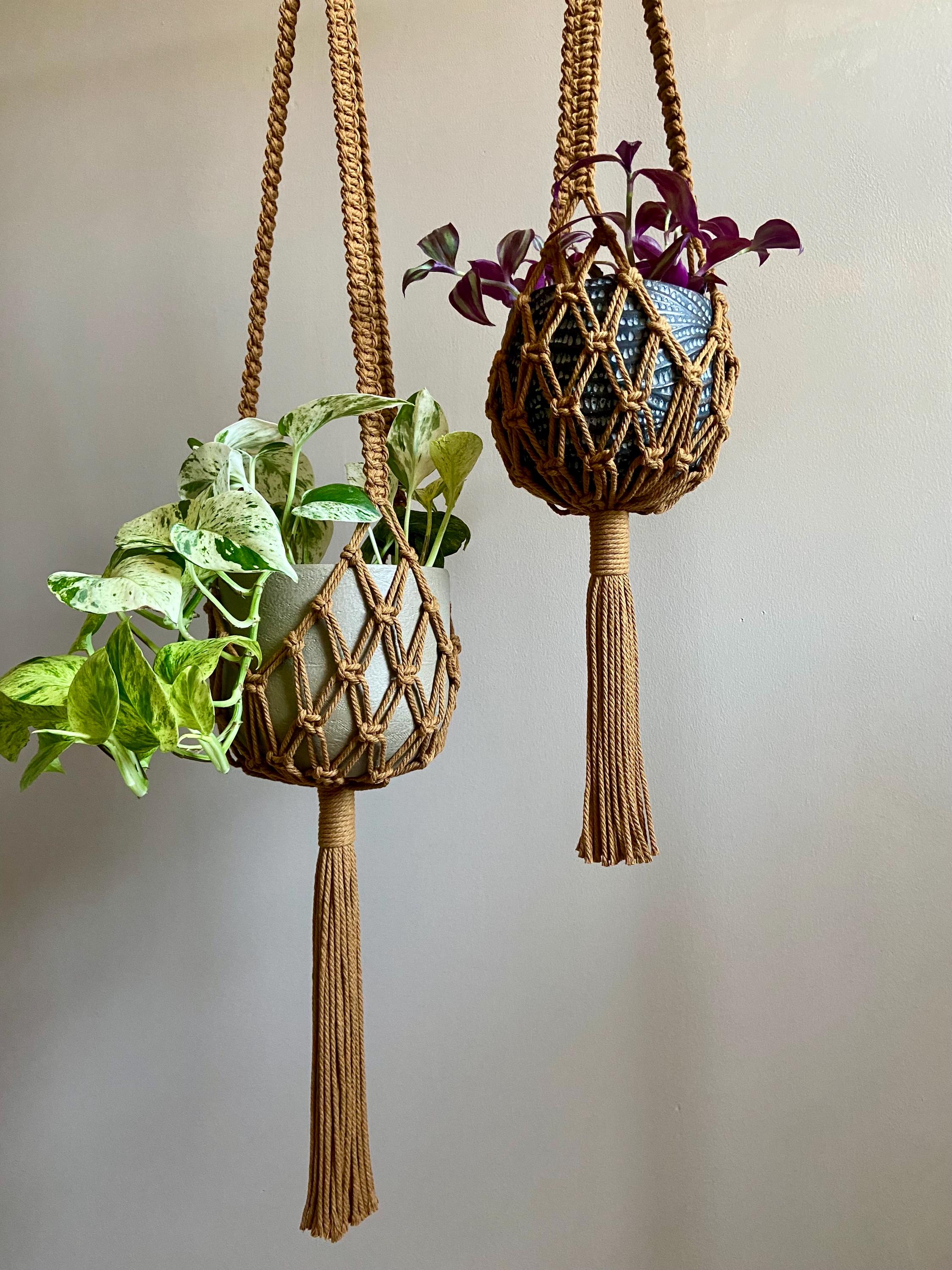 XL Net Macrame Plant Hanger 41”